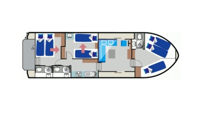 Charter Houseboat Kormoran 1280 (NID) Niderviller