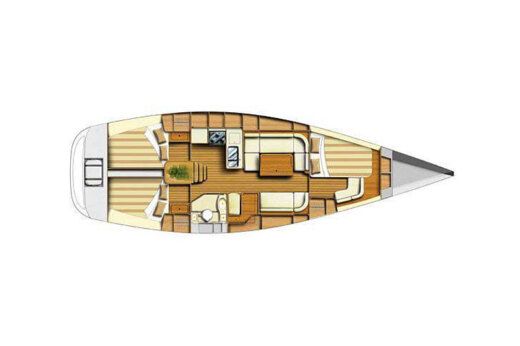 Sailboat M Océ Boat layout