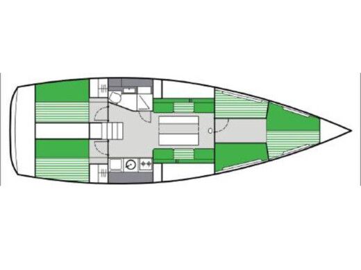 Sailboat Varianta 44 Boot Grundriss