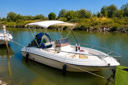 Rental Motorboat Ranieri Rancraft bouée wake musique Carnon Plage