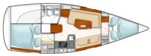 Sailboat Hanse 320 Boat design plan
