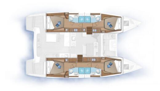 Catamaran Lagoon 46 boat plan