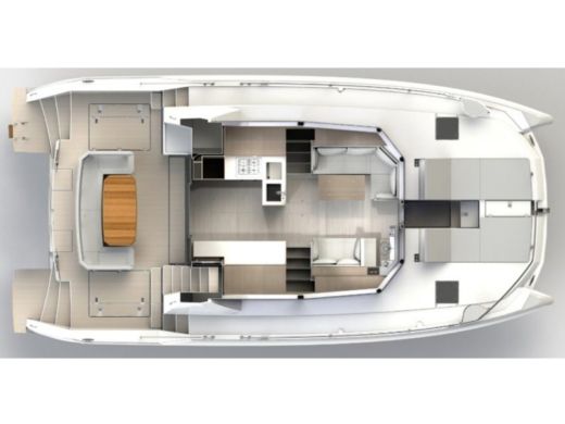 Catamaran  Moorings 464PC Boat design plan