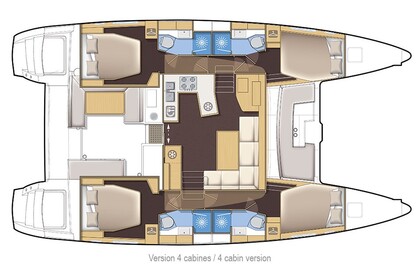 Charter Catamaran  Lagoon 450 Fly Lefkada