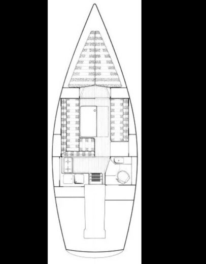 Sailboat Dehler Duetta 86LS Boat layout