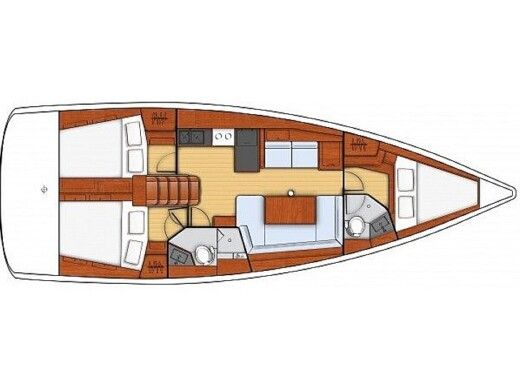 Sailboat Beneteau Oceanis 41 Plan du bateau