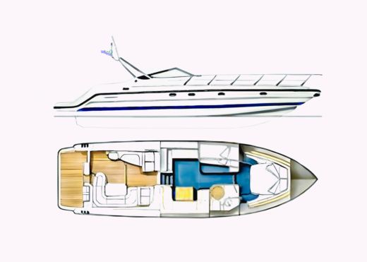 Motorboat Cranchi Cranchi Mediteranee 41f boat plan