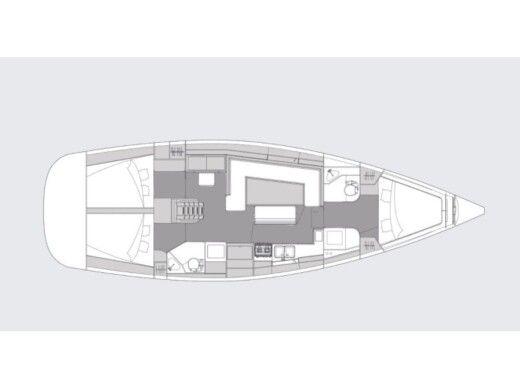 Sailboat Elan Impression 45.1 Owner version Boat layout