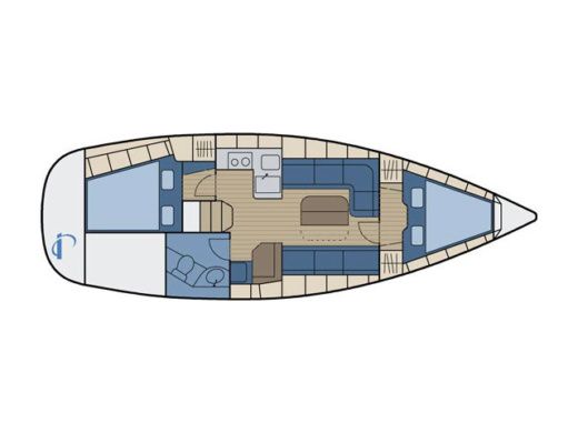 Sailboat BAVARIA 34 CRUISER Boat design plan