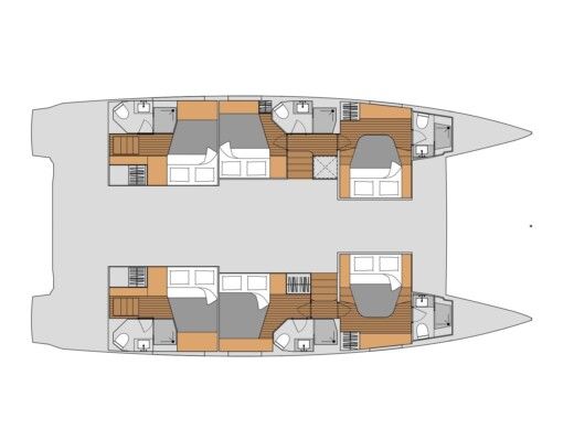 Catamaran  Aura 51 boat plan