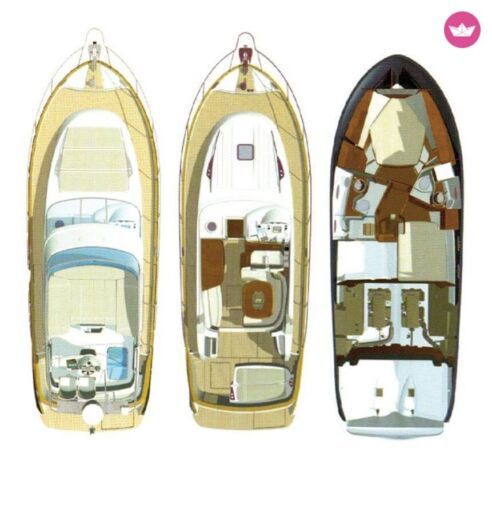 Motor Yacht Beneteau Antares 12 Boat layout