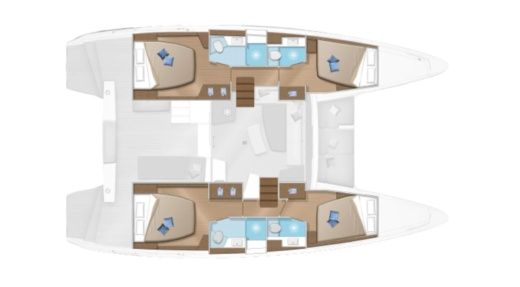 Catamaran Lagoon Lagoon 42 Millenium Boat design plan
