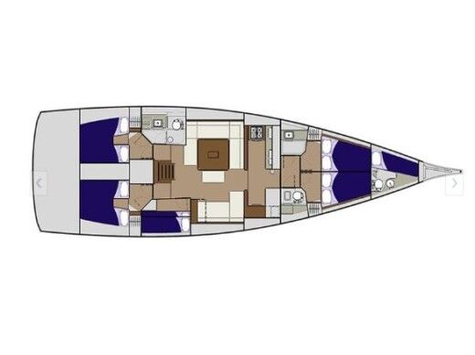 Sailboat  Dufour 560 boat plan