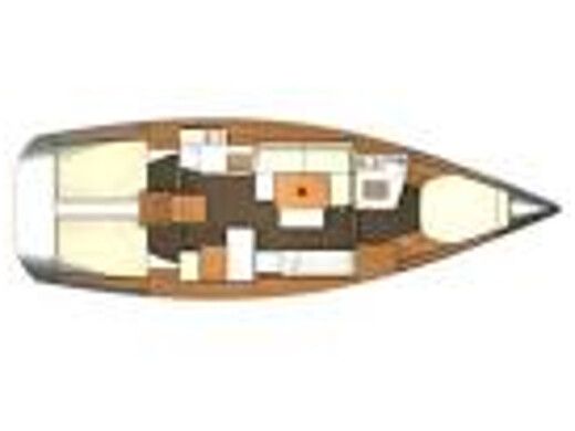 Sailboat DUFOUR 405 Plan du bateau
