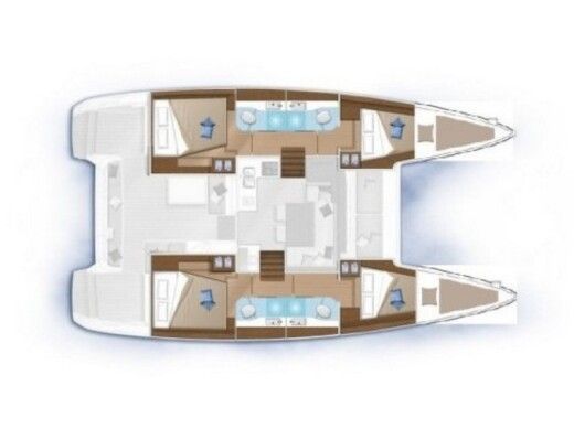 Catamaran LAGOON 40 Boat design plan