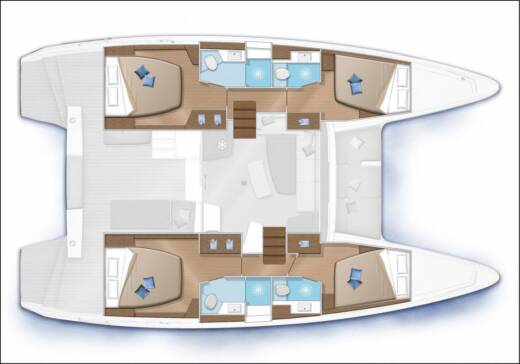 Catamaran Lagoon 42 Boat design plan