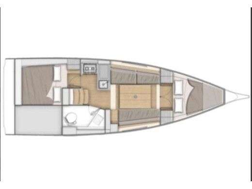 Sailboat Beneteau Oceanis 30.1 Boat layout