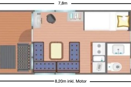 Miete Hausboot Rollyboot optimal für ANFÄNGER Rollyboot 1 Potsdam