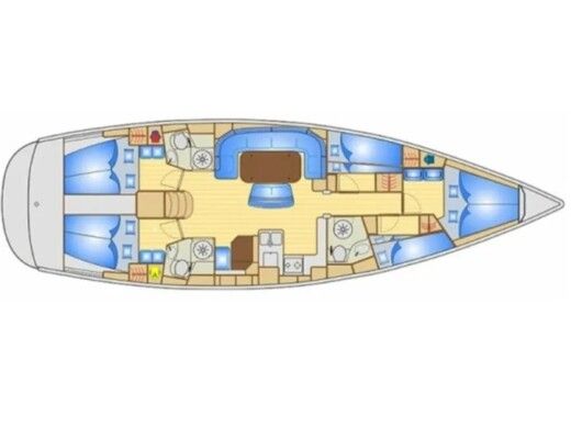 Sailboat Bavaria Bavaria 50 boat plan