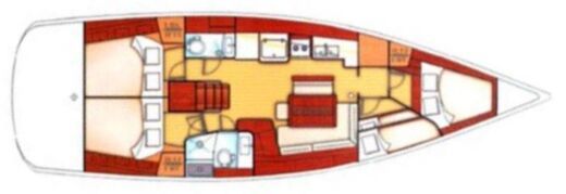 Sailboat Beneteau Oceanis 46 boat plan