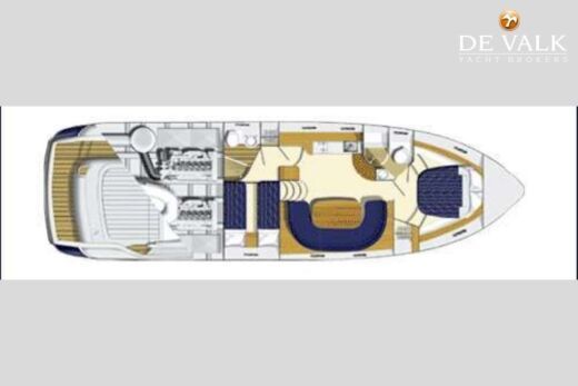 Motor Yacht Princess V50 Boot Grundriss