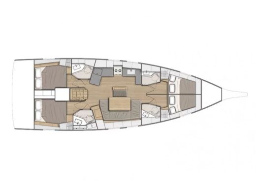 Sailboat Beneteau Oceanis 46.1 Plan du bateau