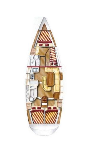 Sailboat Dufour Dufour Gib Sea 43 boat plan