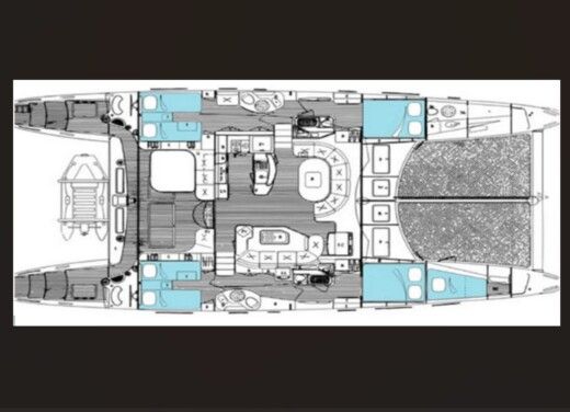 Catamaran CATANA 581 Planta da embarcação