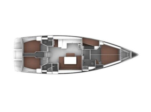 Sailboat Bavaria 51 Cruiser Boat layout