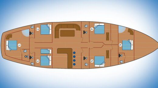 Gulet Gulet 30 Gulet BB9 Boat layout