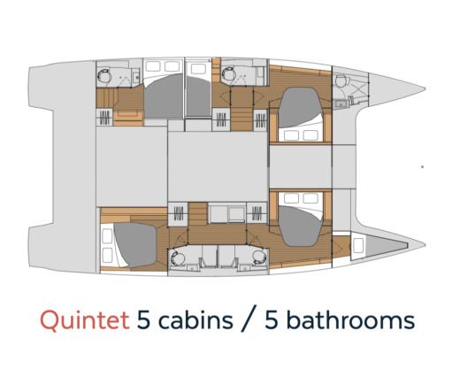 Catamaran  TANNA 47 boat plan