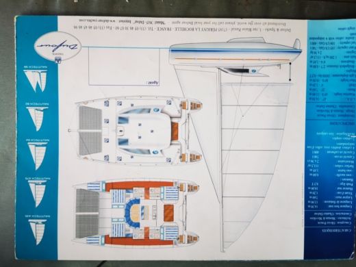 Catamaran Nautitech 475 Boat design plan