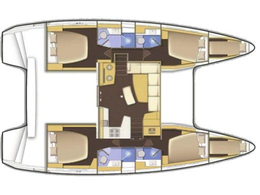 Catamaran Lagoon Lagoon 42 Plan du bateau