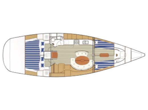 Sailboat BENETEAU FIRST 47.7 boat plan