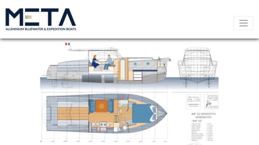 Motorboat META Trawler idéal croisière sud Corse nord Sardaigne Plan du bateau