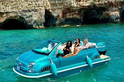 Miete Motorboot Fiat 500 Car off-shore Santa Maria di Leuca