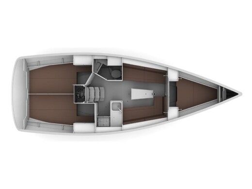 Sailboat BAVARIA CRUISER 34 boat plan