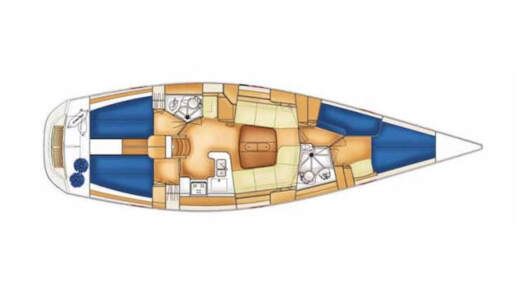Sailboat X-yachts X-46 boat plan