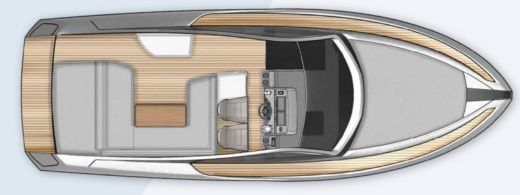 Motorboat Fairline Fairline 33 boat plan