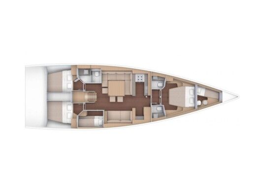Sailboat Dufour Dufour 56 Exclusive boat plan