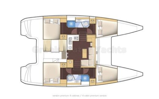 Catamaran Lagoon Lagoon 39 boat plan