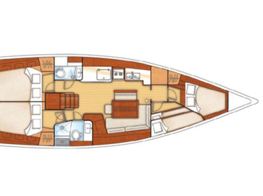 Sailboat Beneteau Oceanis 46 boat plan