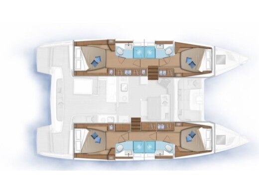 Catamaran Lagoon Lagoon 46 boat plan