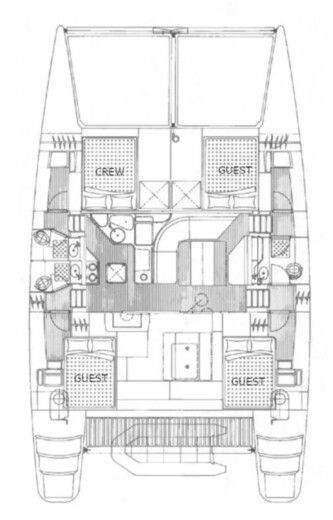 Catamaran Voyage Norseman 430 boat plan