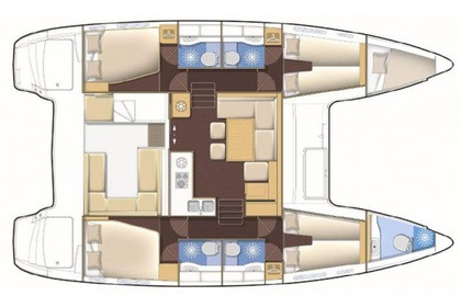 Charter Catamaran LAGOON 400 S2 Lefkada