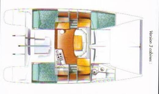 Catamaran Fountaine Pajot Mahe 36 Boat layout
