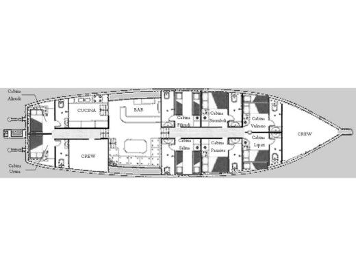 Gulet Caicco Gulet Boat layout