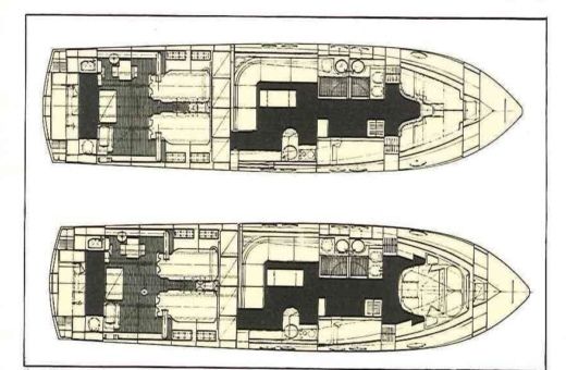 Motorboat Profilmarine Cherokee 50S Boat layout