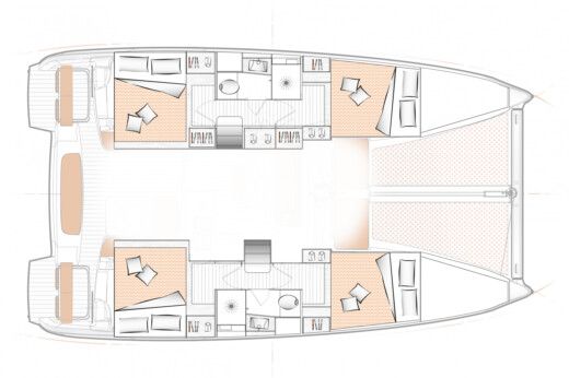 Catamaran Excess Excess 11 Plan du bateau