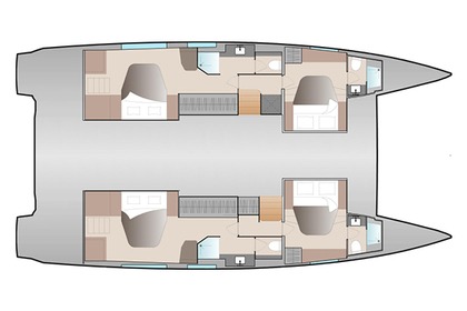 Miete Katamaran  Aura 51 Seget Donji